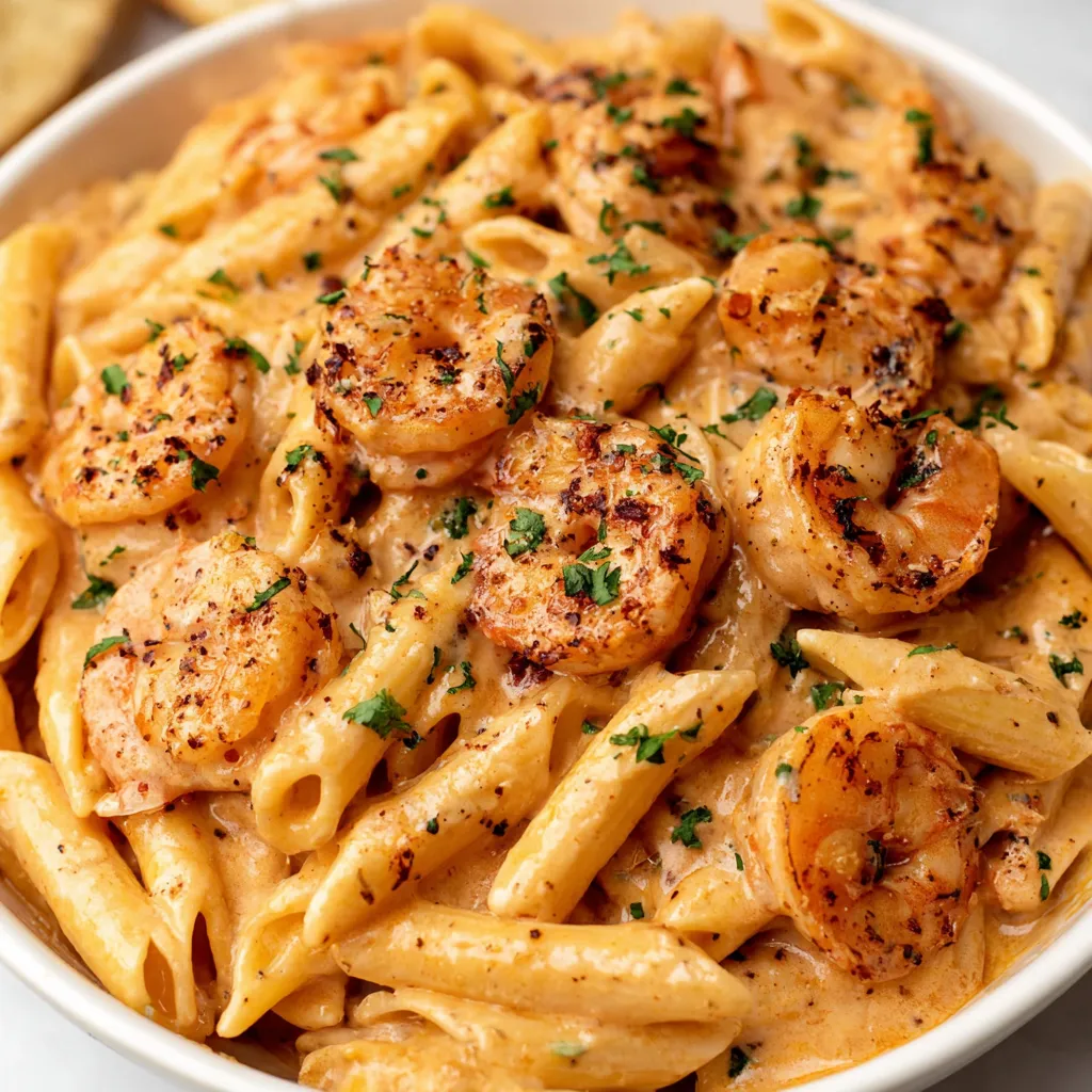 Another enticing image of creamy Marry Me Shrimp Pasta, showcasing its rich sauce and succulent shrimp.