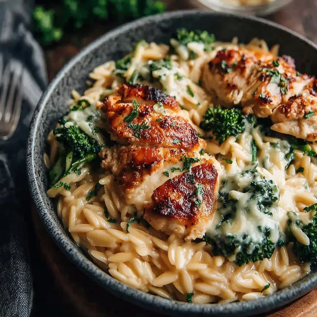 Chicken Broccoli Orzo Bake Recipe