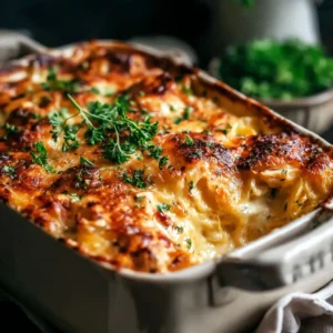 AMAZING ROTISSERIE CHICKEN CASSEROLE 2 A delicious Rotisserie Chicken Casserole is pictured as the featured image for this recipe.