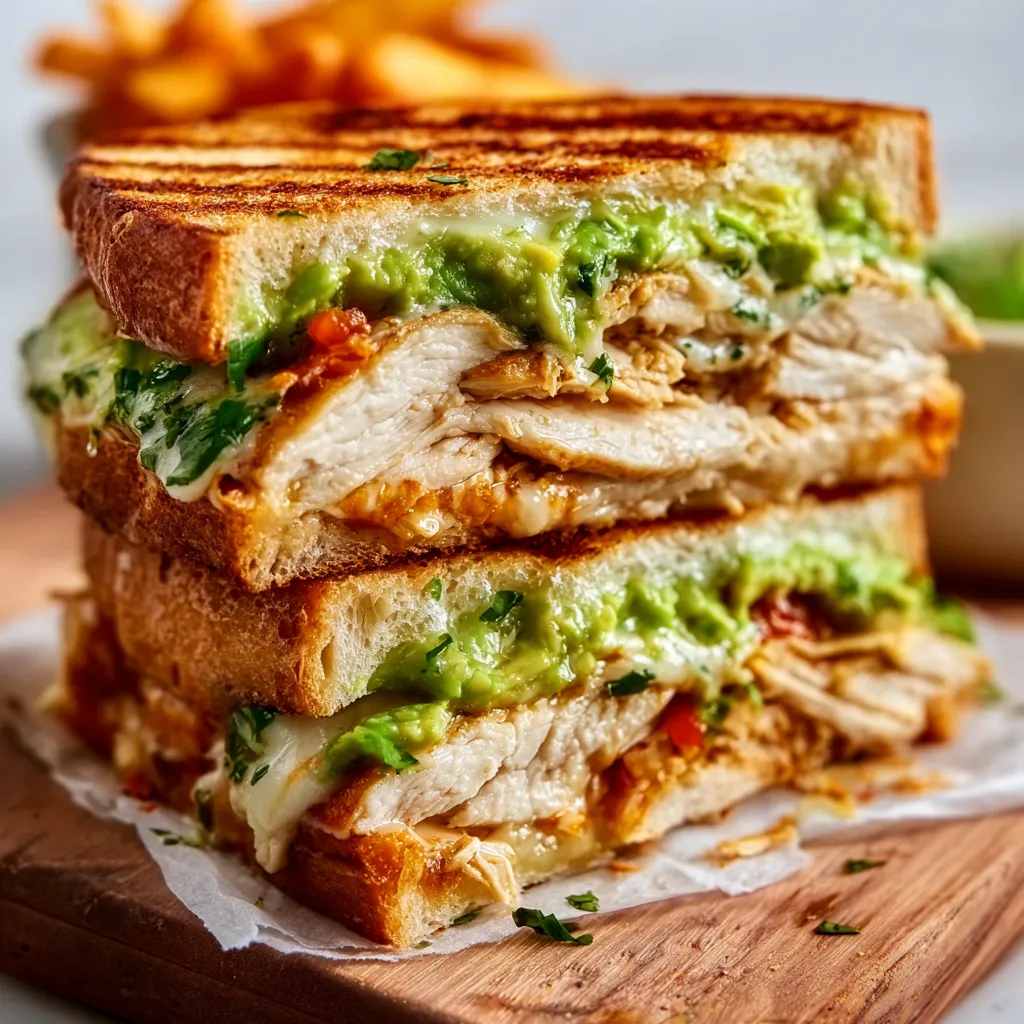 BEST CHICKEN AVOCADO MELT SANDWICH