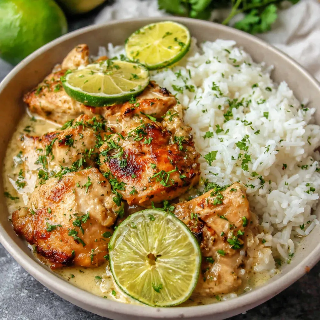 BEST COCONUT CHICKEN AND RICE