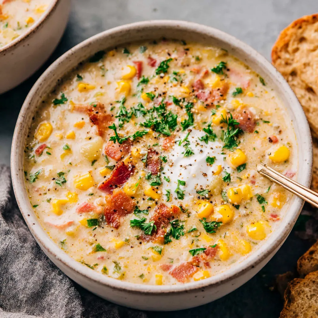 BEST CREAMY CORN CHOWDER