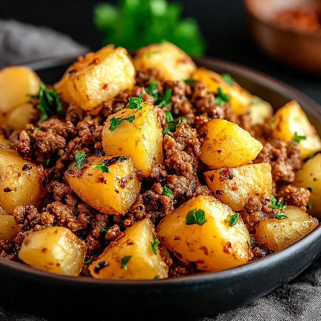BEST GROUND TURKEY POTATO SKILLET
