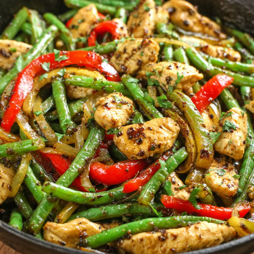 CHICKEN & GREEN BEAN STIR-FRY QUICK