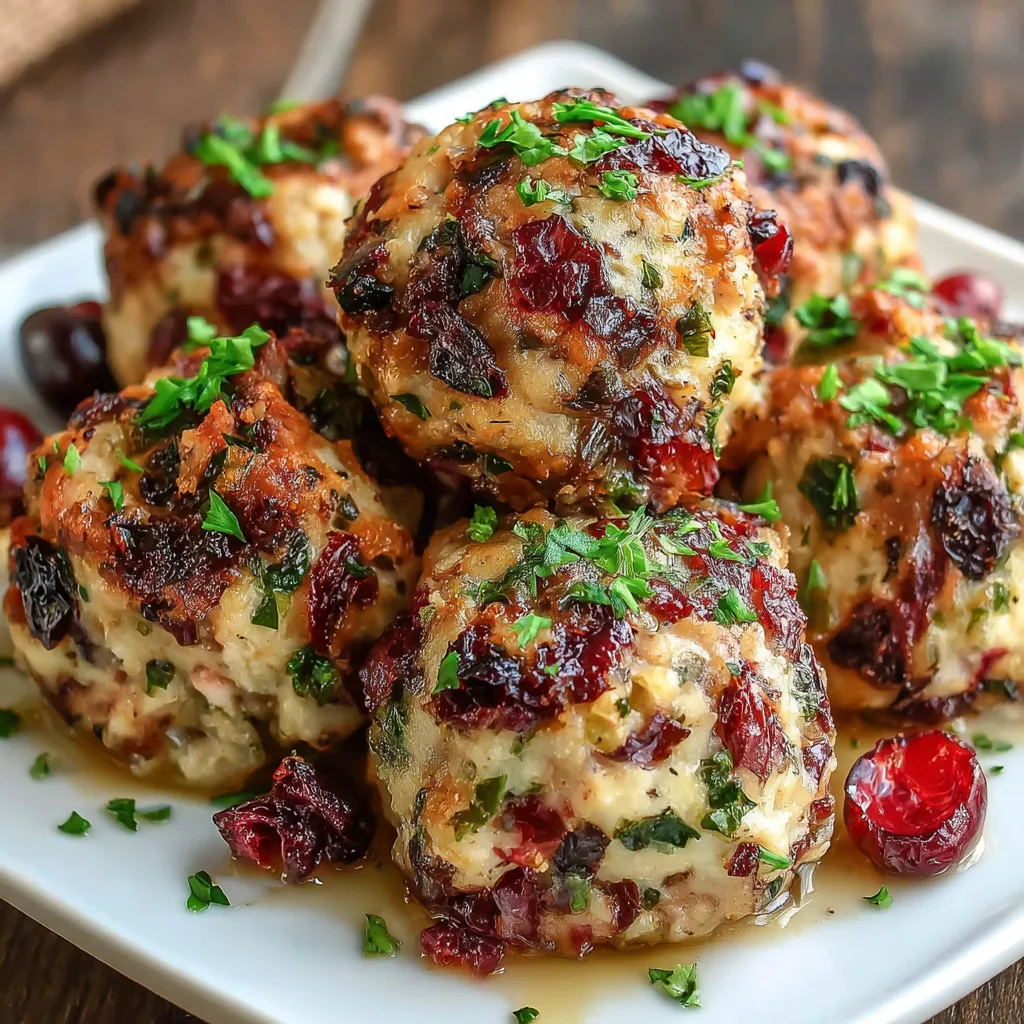 CRANBERRY TURKEY STUFFING BALLS ULTIMATE