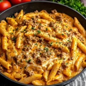 CREAMY BEEF PASTA AMAZING EASY 2 Creamy Beef Pasta featured image showcases a delicious and comforting meal.