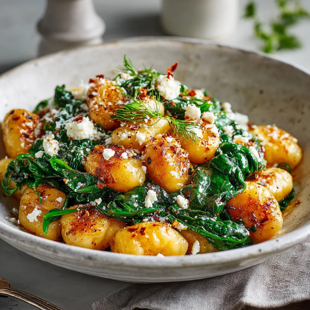 Creamy Gnocchi With Spinach And Feta is a delicious featured dish, perfect for a comforting and flavorful meal.