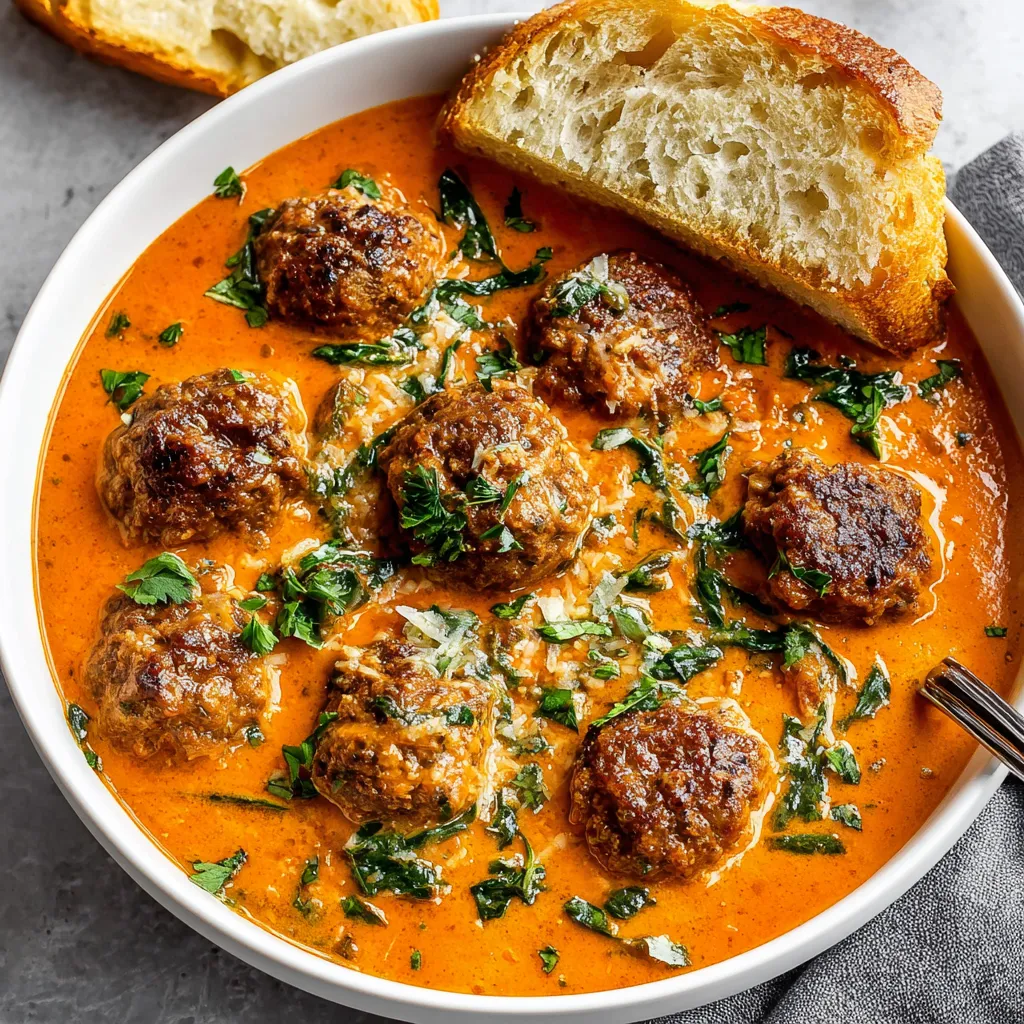 CREAMY ITALIAN MEATBALL SOUP ULTIMATE