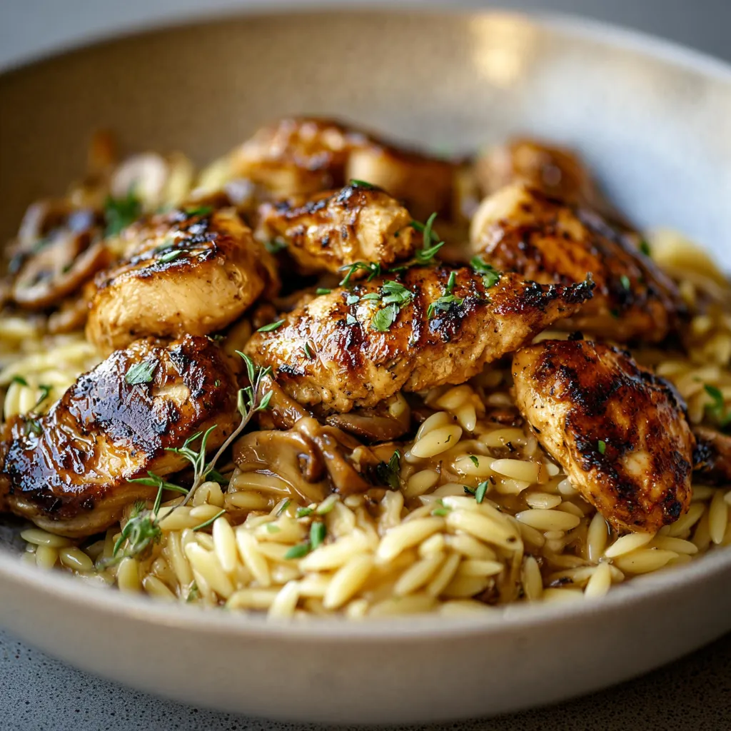 CREAMY MARSALA CHICKEN ORZO EASY