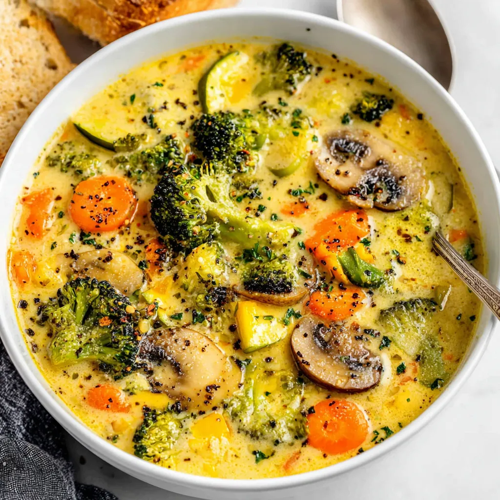 CREAMY VEGETABLE SOUP BEST RECIPE