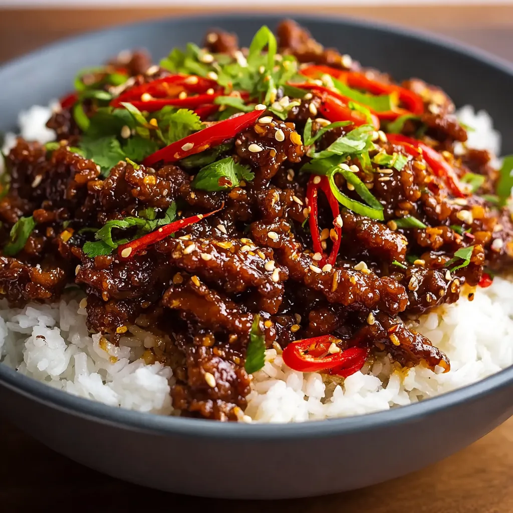CRISPY CHILLI BEEF RICE IRRESISTIBLE