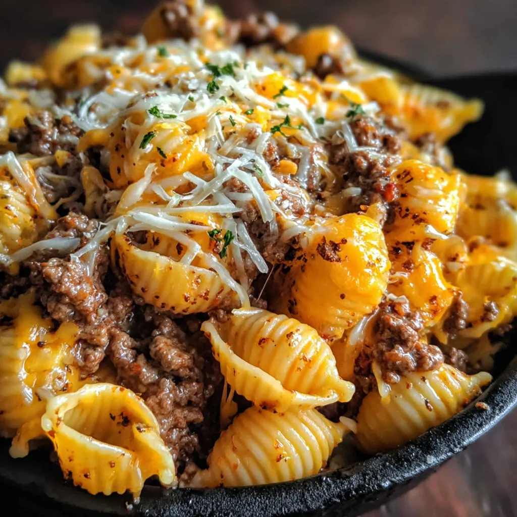 CROCKPOT CHEESY RANCH BEEF PASTA ULTIMATE