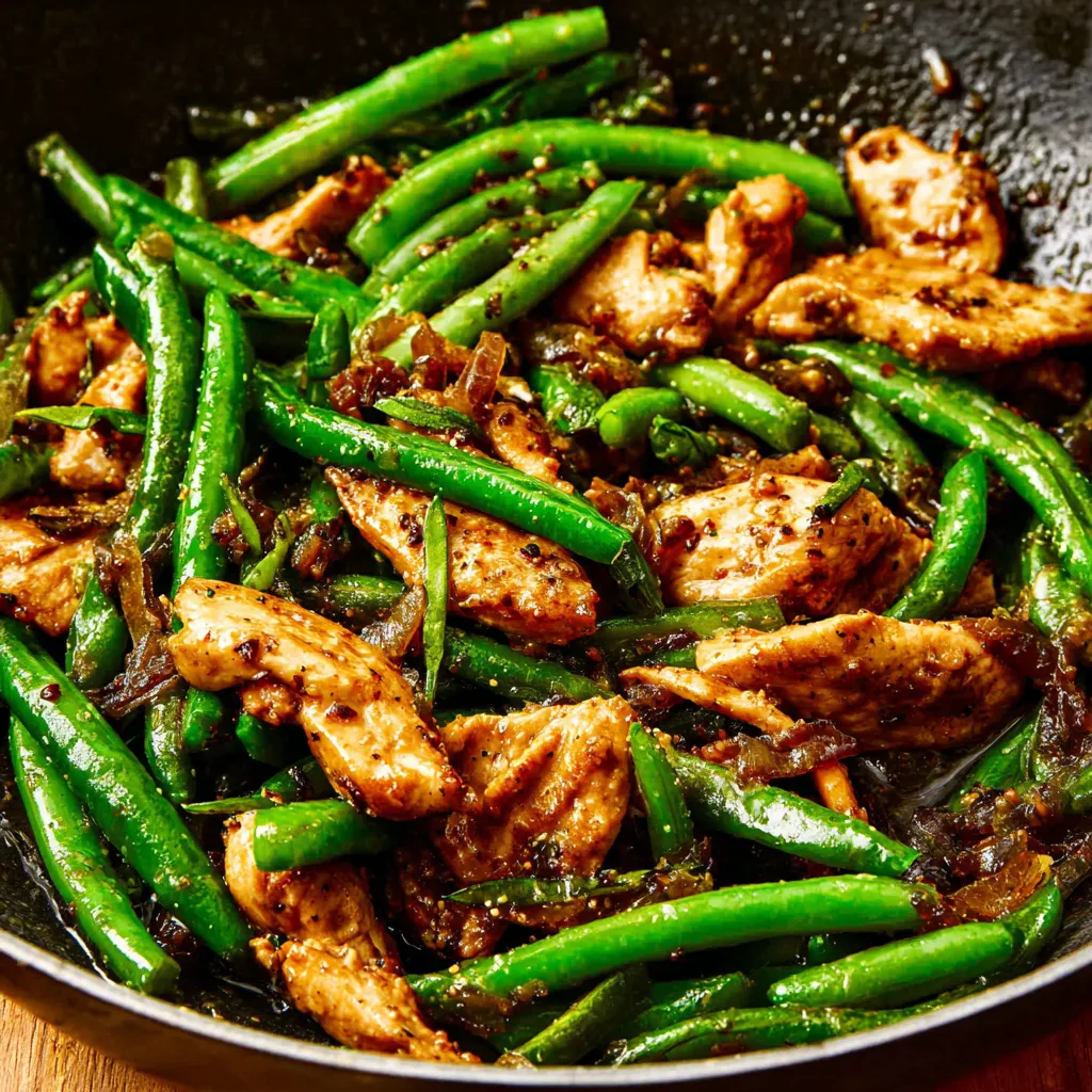 Chicken And Green Bean Stir-Fry featured image showcases a delicious and colorful meal ready to be enjoyed.