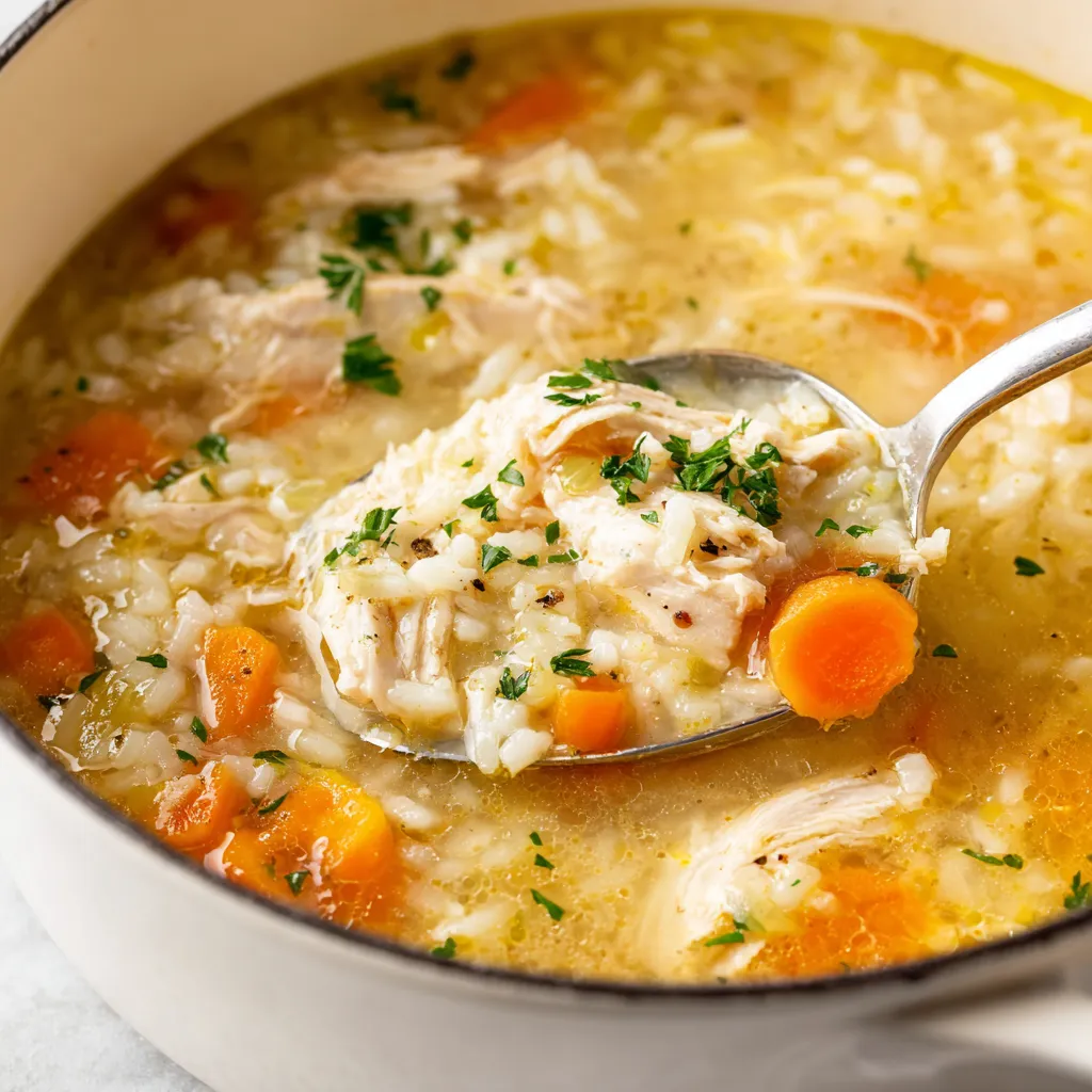 EASY CHICKEN AND RICE SOUP