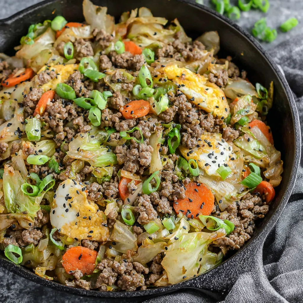 EASY EGG ROLL IN A BOWL