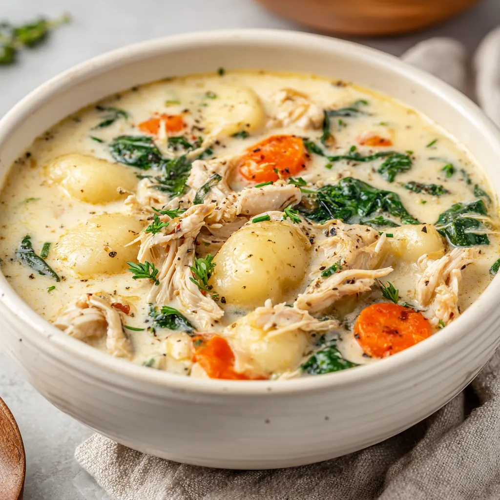 EASY ROTISSERIE CHICKEN GNOCCHI SOUP