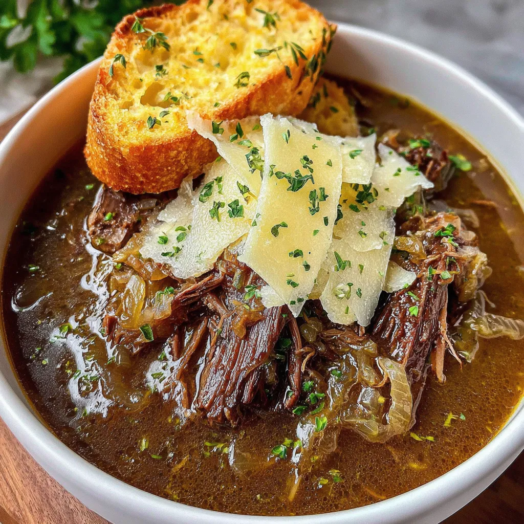 IRRESISTIBLE FRENCH ONION BEEF SHORT RIB SOUP