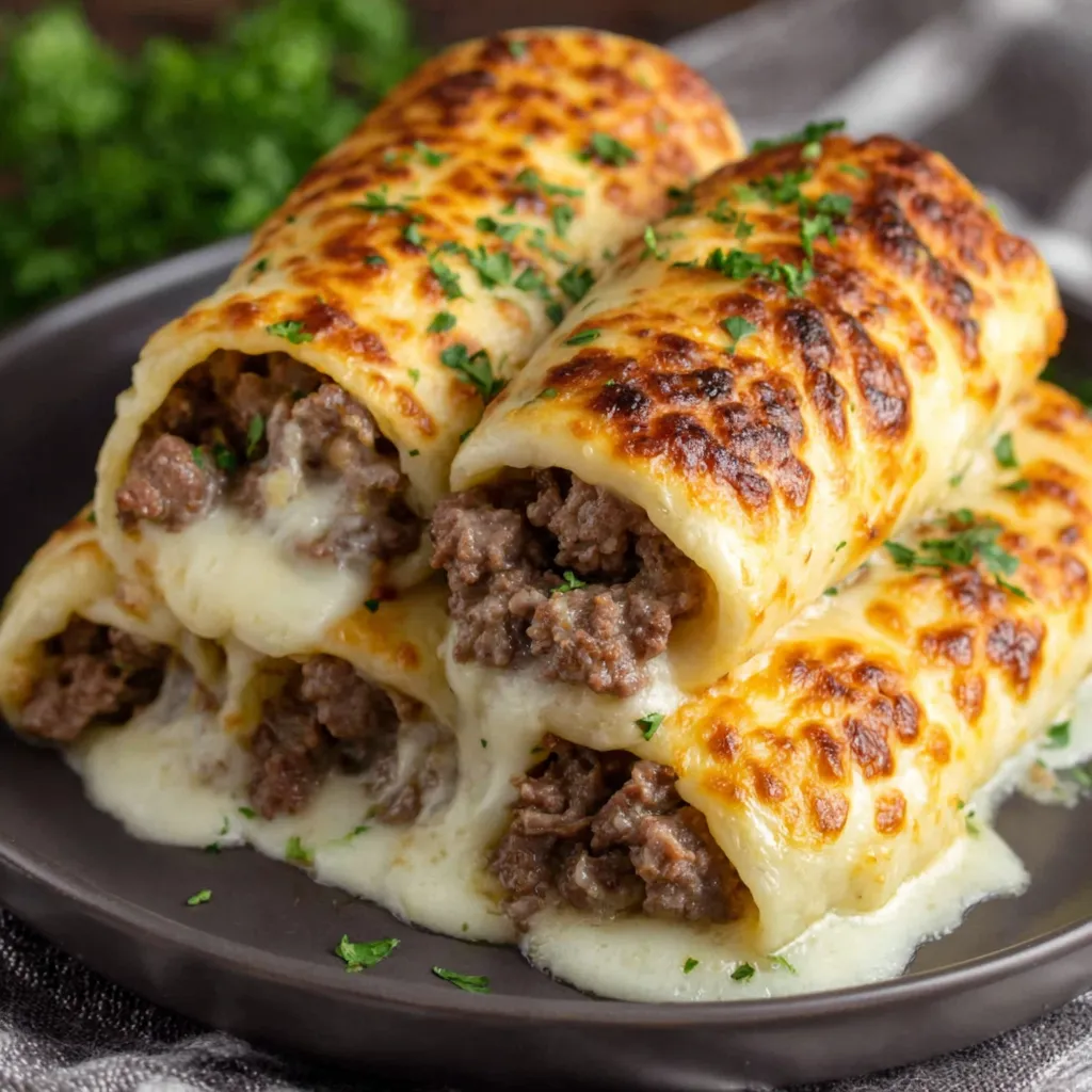 IRRESISTIBLE KETO PHILLY CHEESESTEAK ROLLS