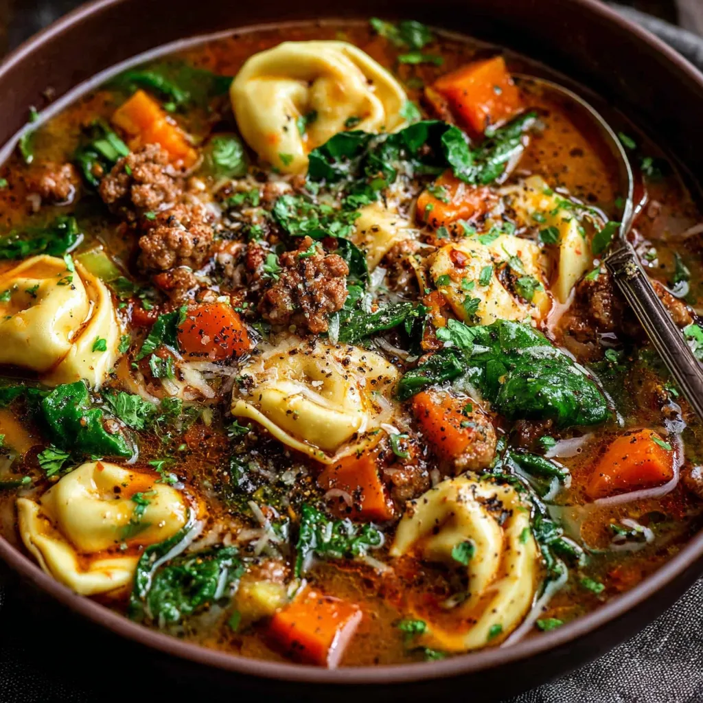 PERFECT AUTUMN TORTELLINI SOUP