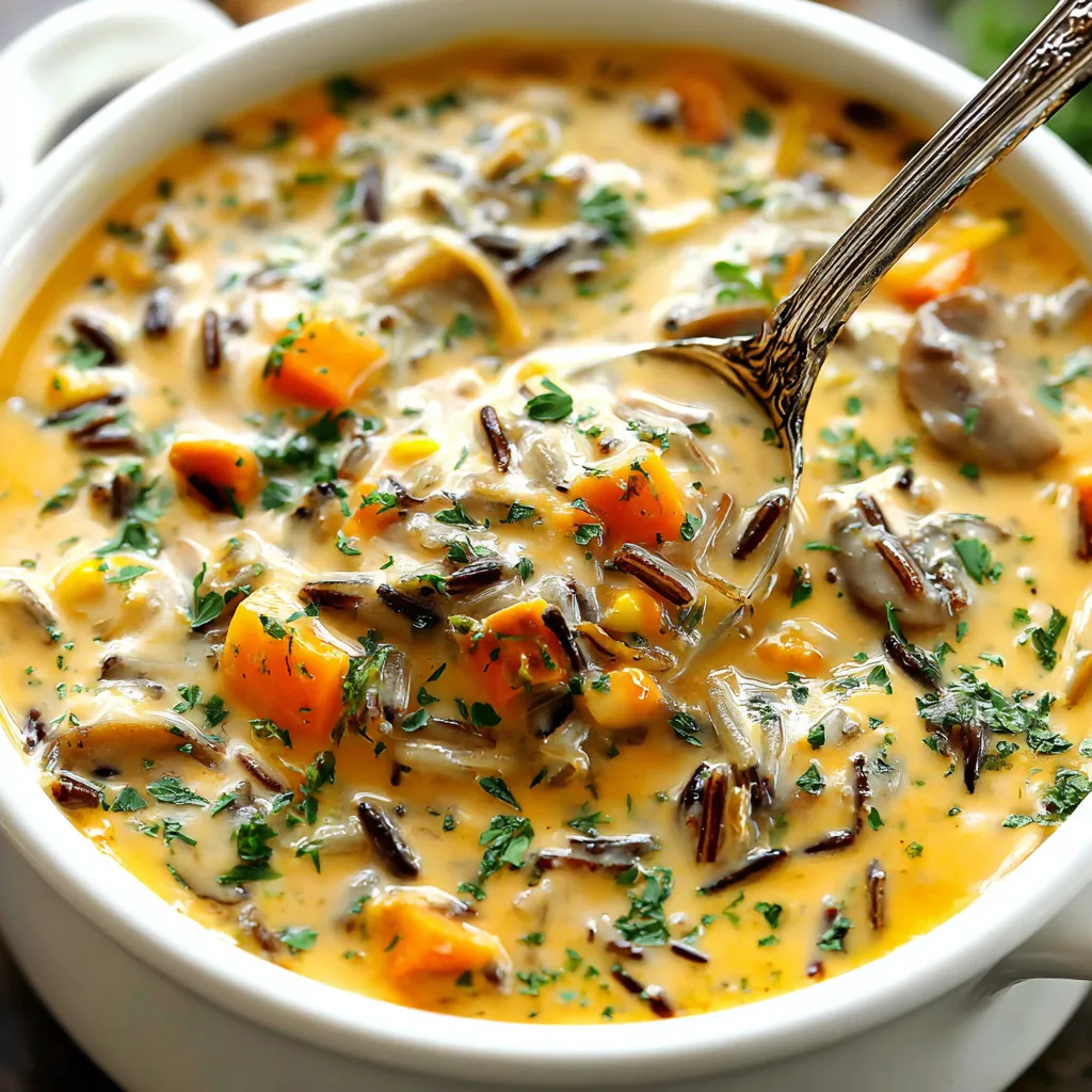 PERFECT AUTUMN WILD RICE SOUP
