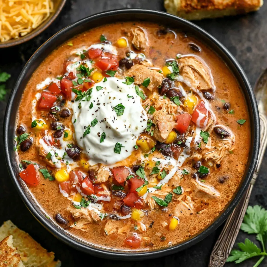 PERFECT CHICKEN TACO SOUP