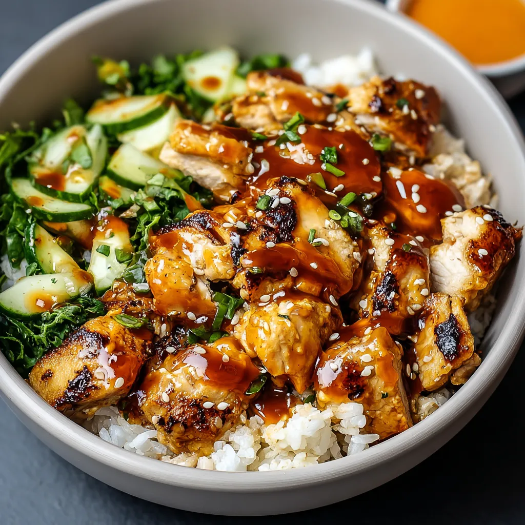 Delicious Hot Honey Chicken Bowl featured image showcases the flavorful and enticing meal.