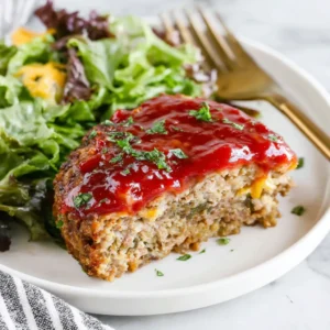 A delicious Mini Meatloaf is displayed as the featured image for this recipe article.
