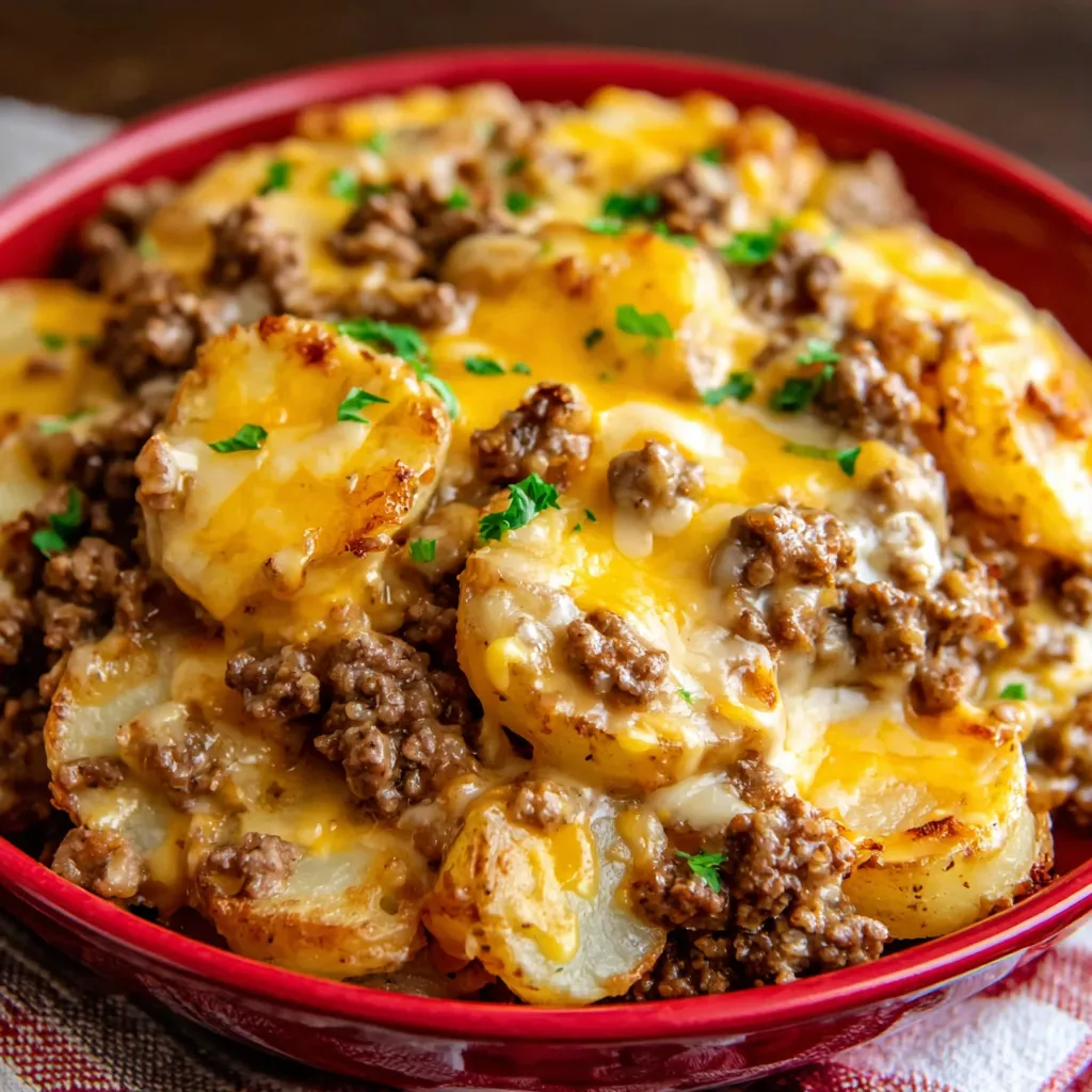 SLOW COOKER BEEF AND POTATO CASSEROLE PERFECT