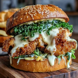 A delicious Chicken Caesar Sandwich is showcased as the featured image for this recipe.