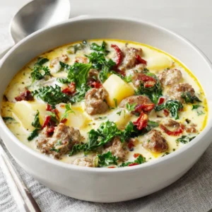 A bowl of creamy Zuppa Toscana Soup is shown as the featured image for the article.