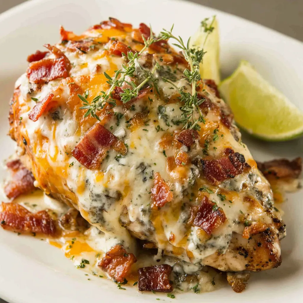 Close-up shot showcasing a delicious Alice Springs Chicken dish, ready to be served.