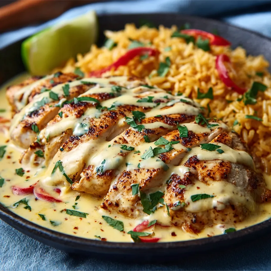 A close-up shot showcases a delicious plate of freshly prepared Mexican Chicken, highlighting its vibrant colors and flavorful ingredients.