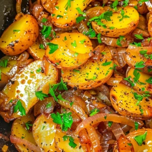 Southern Smothered Potatoes – Cozy One-Skillet Comfort 3 lina033321 Close up overhead shot of Southern smothered potat 920aaf1e deaf 4618 aabe 335e14880452 0 - Southern Smothered Potatoes – Cozy One-Skillet Comfort