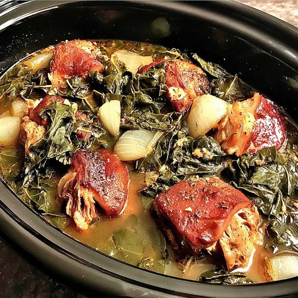 Collard Greens and Ham Hocks – Ultimate Southern Soul Food 1 lina033321 Southern style braised collard greens and pork hoc b71977d3 3b71 499b b42a 805089b4199f 0 - Collard Greens and Ham Hocks – Ultimate Southern Soul Food