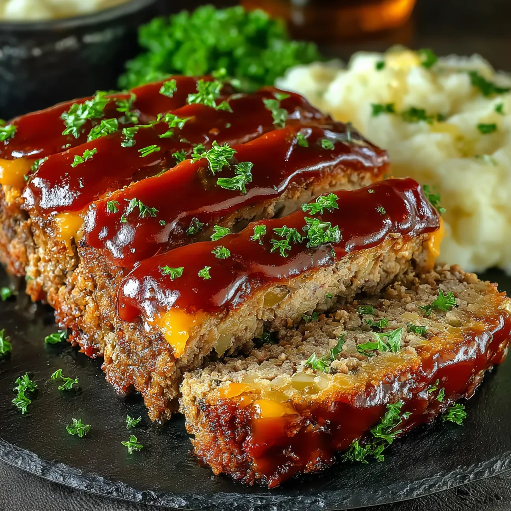 BEST CRACKER BARREL MEATLOAF EVER 1 Cracker Barrel Meatloaf is pictured as a delicious featured image for a recipe article.