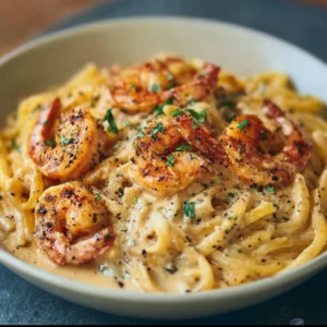 BEST CREAMY CAJUN SHRIMP CRAB PASTA 2 Creamy Cajun Shrimp Crab Pasta is presented as a delicious featured image for the recipe.