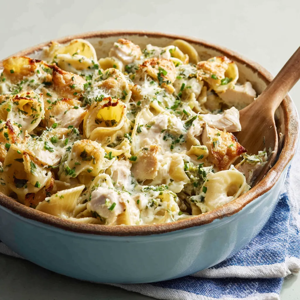 CREAMY CHEESY CHICKEN PASTA BAKE ULTIMATE 1 Creamy Cheesy Chicken Pasta Bake featured image showing a golden-brown, bubbly casserole dish filled with creamy pasta, chicken, and melted cheese.