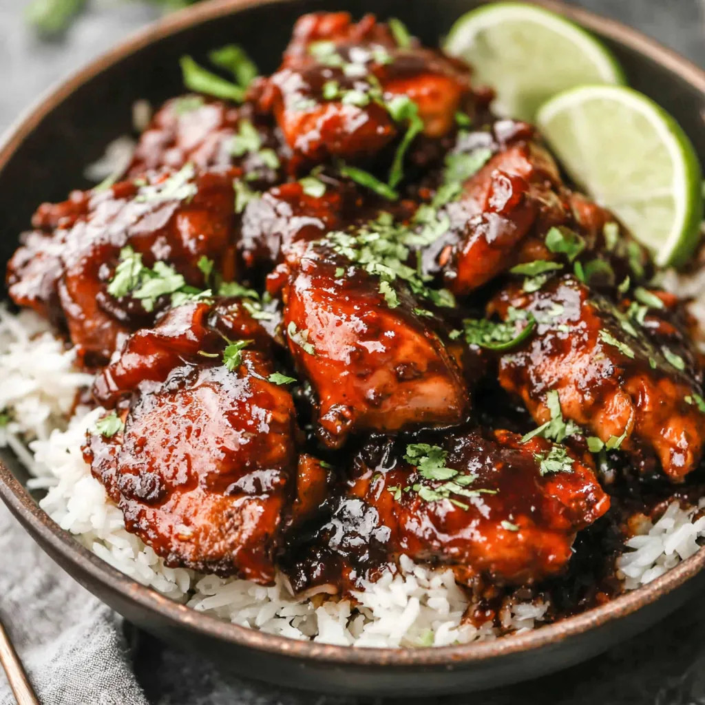 CROCK POT BOURBON CHICKEN EASY