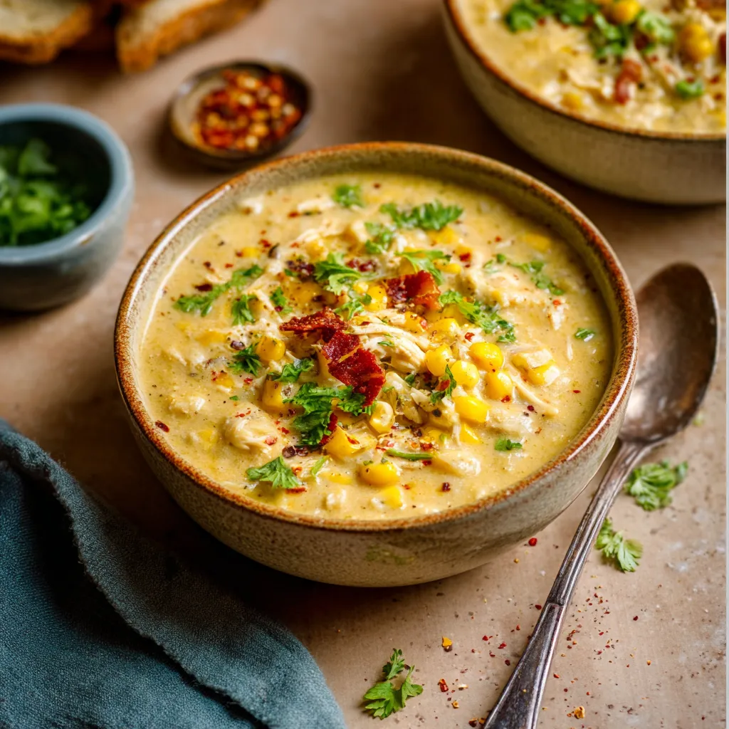 EASY CHICKEN CORN CHOWDER