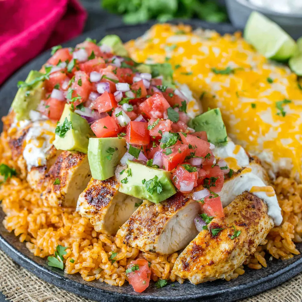 FIESTA LIME CHICKEN AMAZING RECIPE 1 A vibrant close-up shot showcasing the delicious Fiesta Lime Chicken, perfect for a flavorful weeknight dinner.