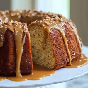 IRRESISTIBLE BROWN SUGAR CARAMEL POUND CAKE 2 A delicious Brown Sugar Caramel Pound Cake is pictured as the featured image for a baking article.