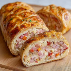 IRRESISTIBLE CHEESY GARBAGE BREAD 2 A delicious-looking Cheesy Garbage Bread is the star of this featured image.