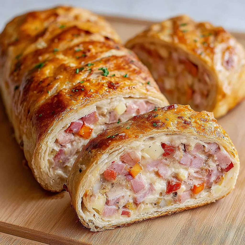 IRRESISTIBLE CHEESY GARBAGE BREAD 1 A delicious-looking Cheesy Garbage Bread is the star of this featured image.