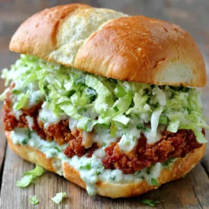 IRRESISTIBLE CHICKEN CAESAR SANDWICH 2 Close-up of a delicious Chicken Caesar Sandwich, highlighting the creamy dressing and grilled chicken.