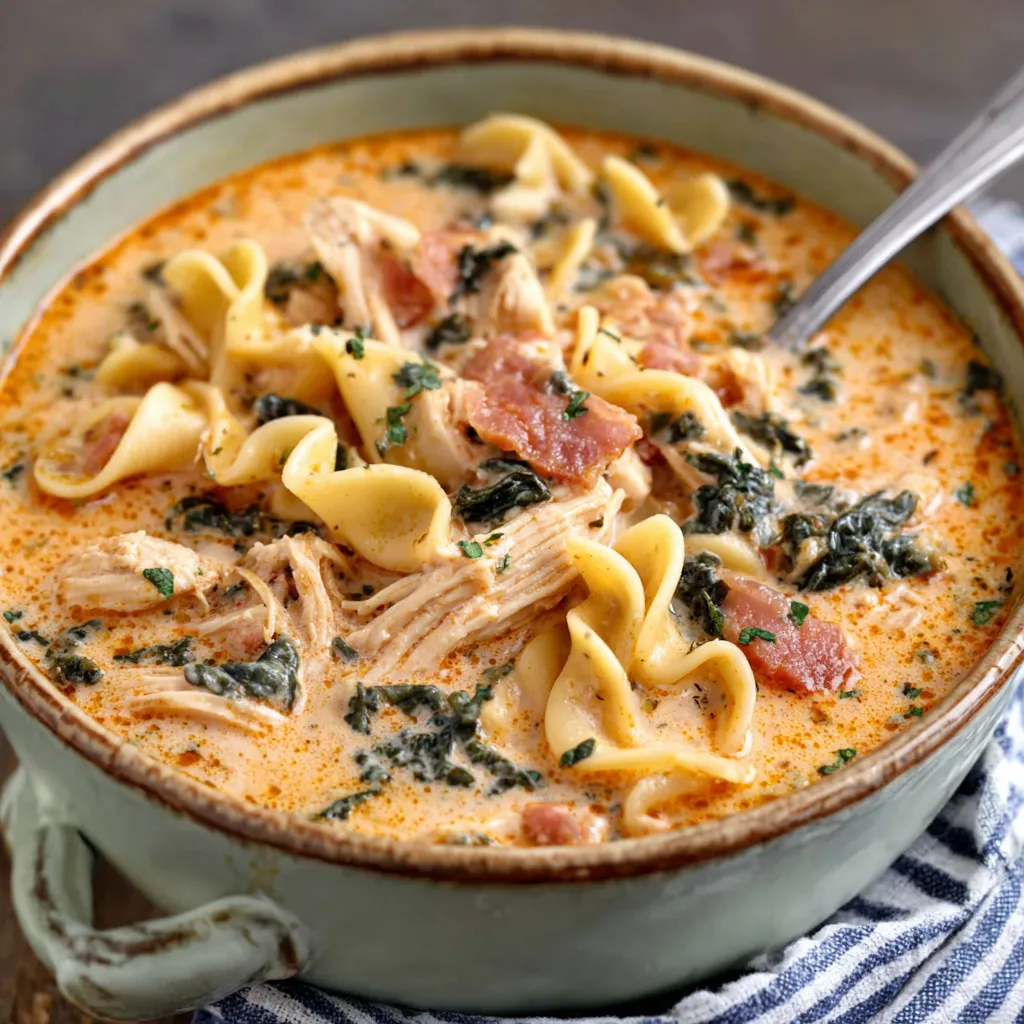 IRRESISTIBLE CREAMY CHICKEN SOUP 1 A comforting bowl of Chicken Soup, perfect for a cold day or when feeling under the weather, is featured in this article.