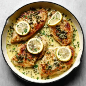 LEMON CHICKEN PICCATA IRRESISTIBLE RECIPE 2 Lemon Chicken Piccata served as a delicious and vibrant featured image.