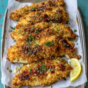 PERFECT MEDITERRANEAN CHICKEN TENDERS 2 Mediterranean Chicken Tenders are displayed as a featured image for a recipe article.