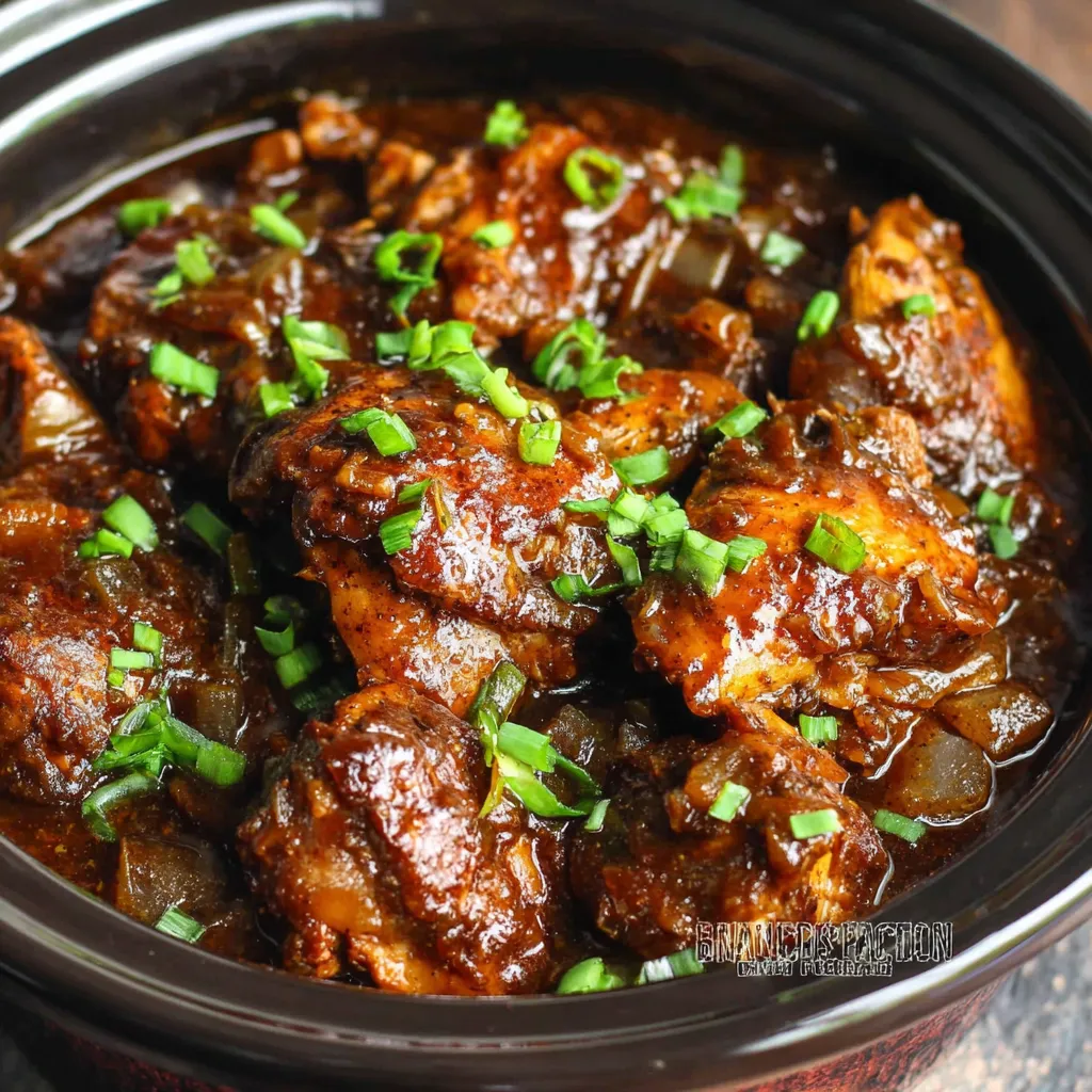 PERFECT SLOW COOKER BOURBON CHICKEN