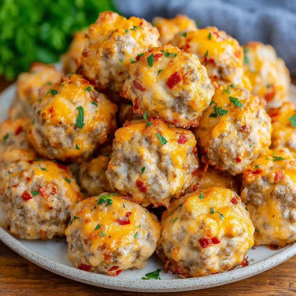 SPICY ROTEL CREAM CHEESE SAUSAGE BALLS ULTIMATE