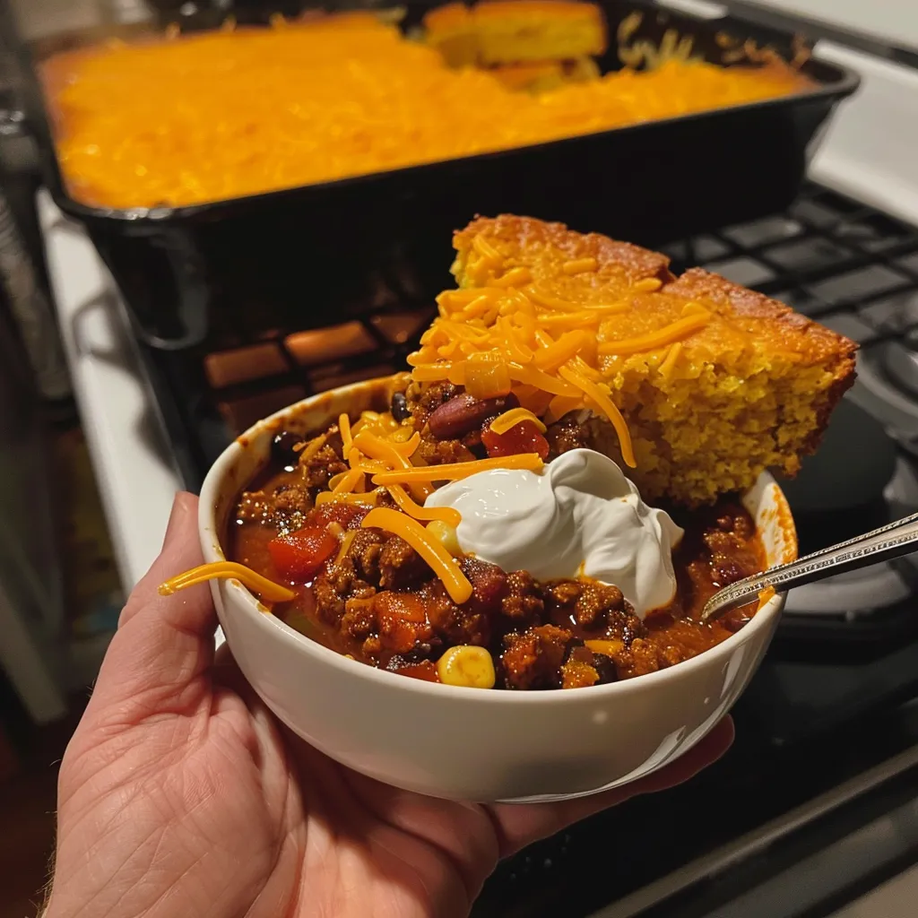 0 1 1 - Southern Chili with Cornbread